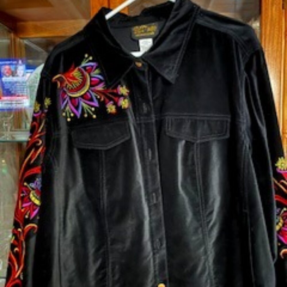 Bob Mackie Women's Wearable Art Jacket